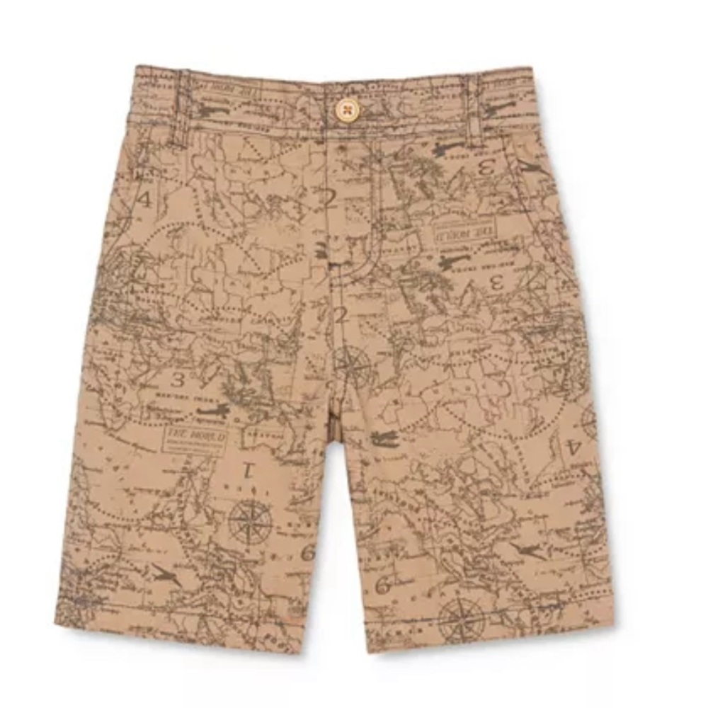 Peek Kids Boys' Brenton Map Print Shorts